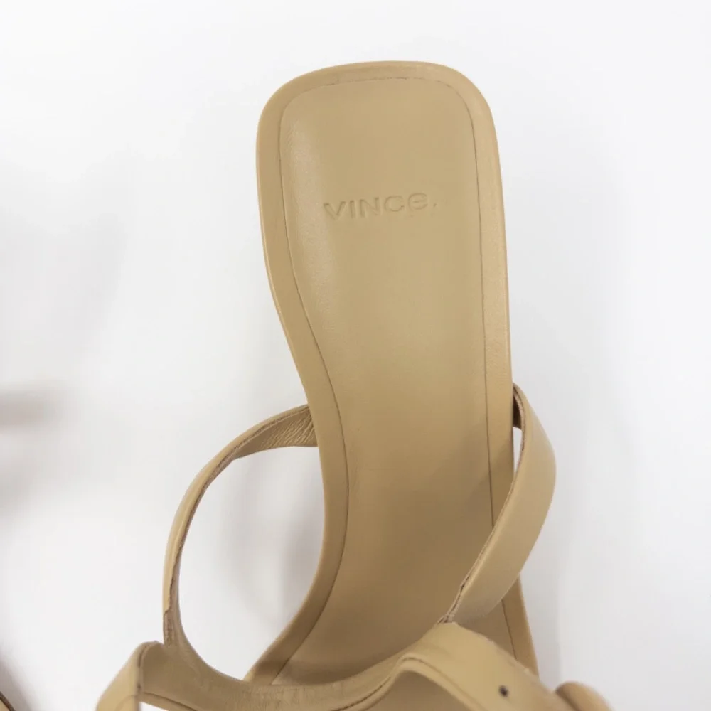 Vince Luella Ankle Strap Sandal Nude Heels Women’s 11 Strappy Sandals - Picture 5 of 7